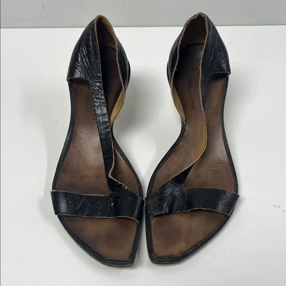 Cydwok Leatyer Strappy Sandals With Horn Heel - Picture 3 of 8